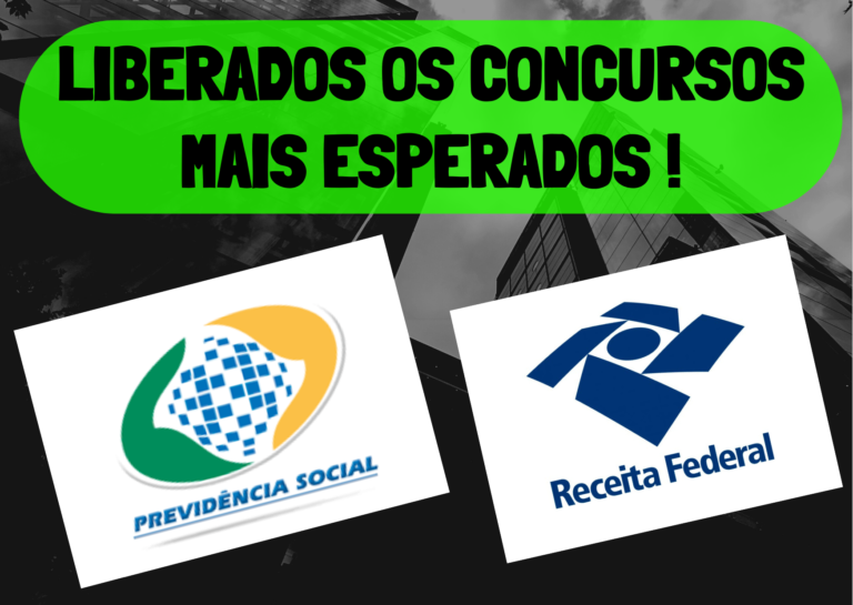 Finalmente! Abertura de concurso INSS e Receita Federal 2022