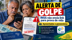 Alerta de golpe do INSS com link falso de prova de vida para aposentados e pensionistas